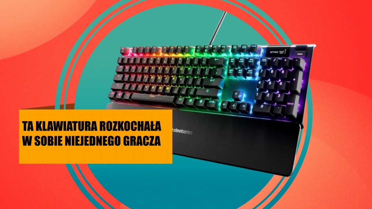 Uwielbiana przez użytkowników klawiatura SteelSeries Apex 5 jest teraz w cenie, która wprawi Cię w osłupienie. To jedna z najlepszych konstrukcji na rynku, źródło grafiki: SteelSeries.