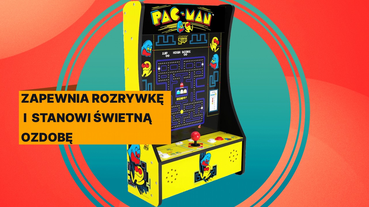 Kompaktowy automat Pac-Man to prawdopodobnie najtańszy sposób na powrót do przeszłości. Ten sprzęt to „must have” każdego fana retro gier, źródło grafiki: Amazon.