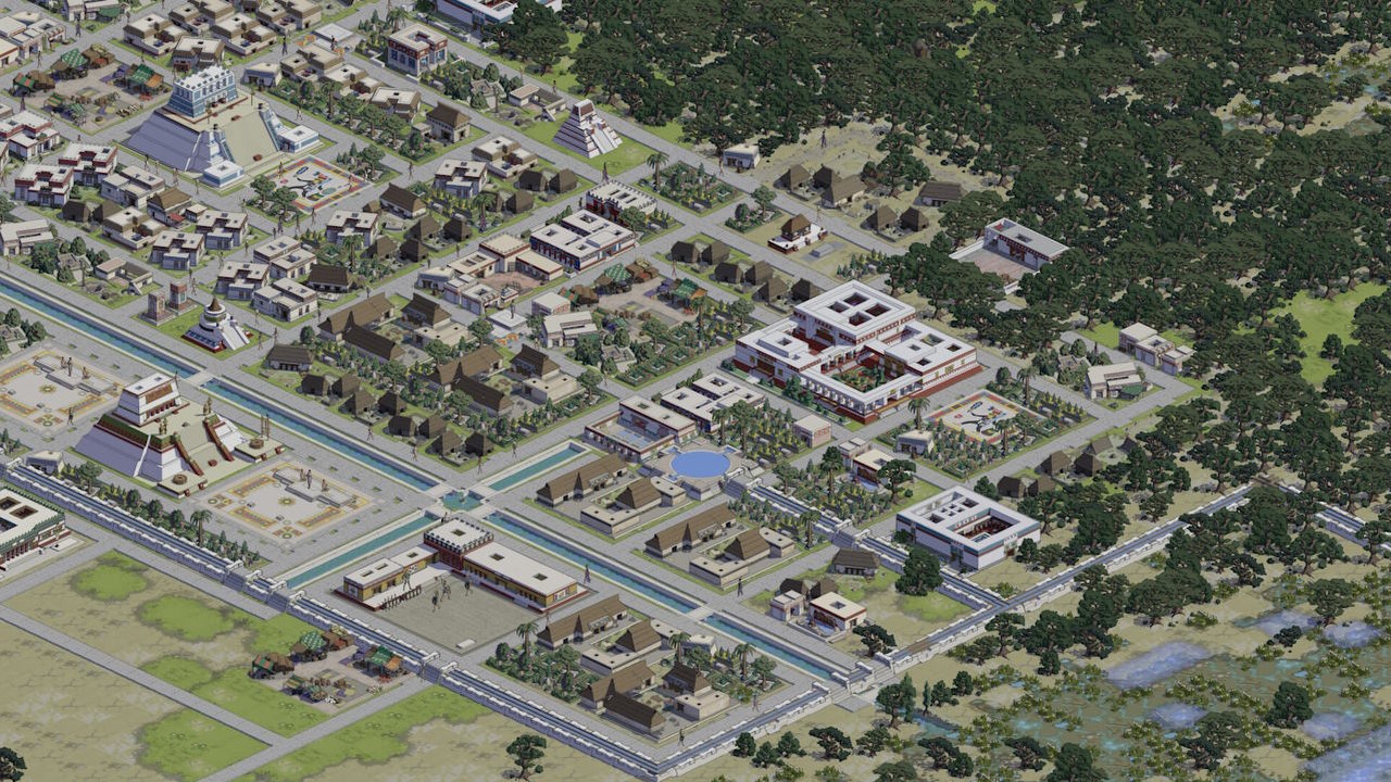 Starożytny city builder z ręcznie rysowaną grafiką w stylu Caesar 3. Tlatoani można sprawdzić za darmo, źródło grafiki: Bellwood Studios.