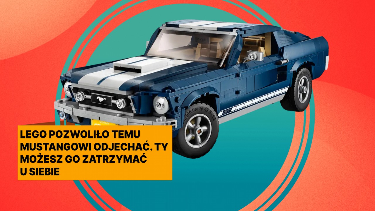 Niedługo ten zestaw może być wart majątek. LEGO Ford Mustang to Święty Grall nie tylko dla miłośników klocków, ale i każdego fana motoryzacji, źródło grafiki: LEGO; materiały promocyjne.