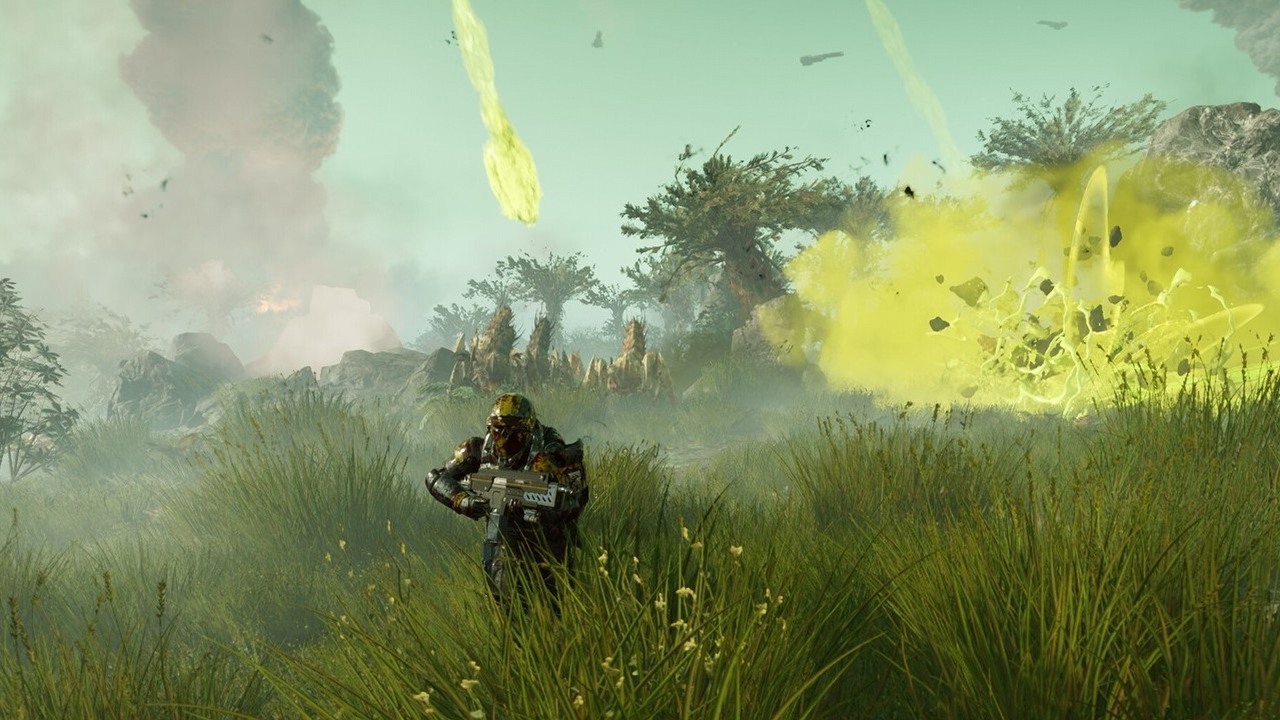 Kapitulacja Sony pomogła, recenzje Helldivers 2 bliskie normy. Pilestedt walczy o pełny powrót gry na Steama, źródło grafiki: Arrowhead Game Studios.