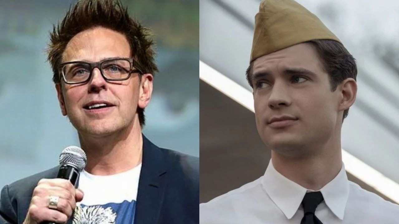 Tak wygląda Superman Davida Corensweta. James Gunn opublikował pierwsze oficjalne zdjęcie Clarka Kenta w kostiumie superbohatera, źródło grafiki: Hollywood, Ryan Murphy, Netflix, 2020 / Gage Skidmore, flickr.com, James Gunn, San Diego Comic Con, 2016.