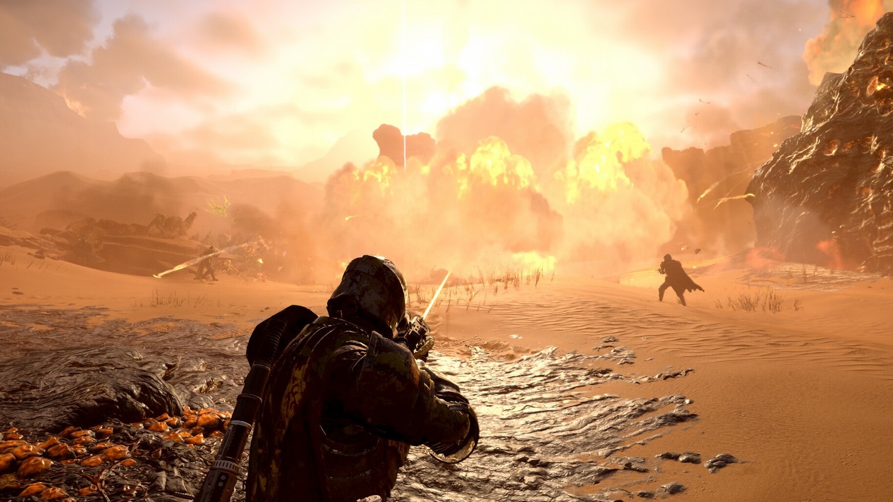 W Helldivers 2 wreszcie usunięto poważną usterkę. Twórcy lekko zmienili też balans rozgrywki, źródło grafiki: Arrowhead Game Studios / Sony Interactive Entertainment..