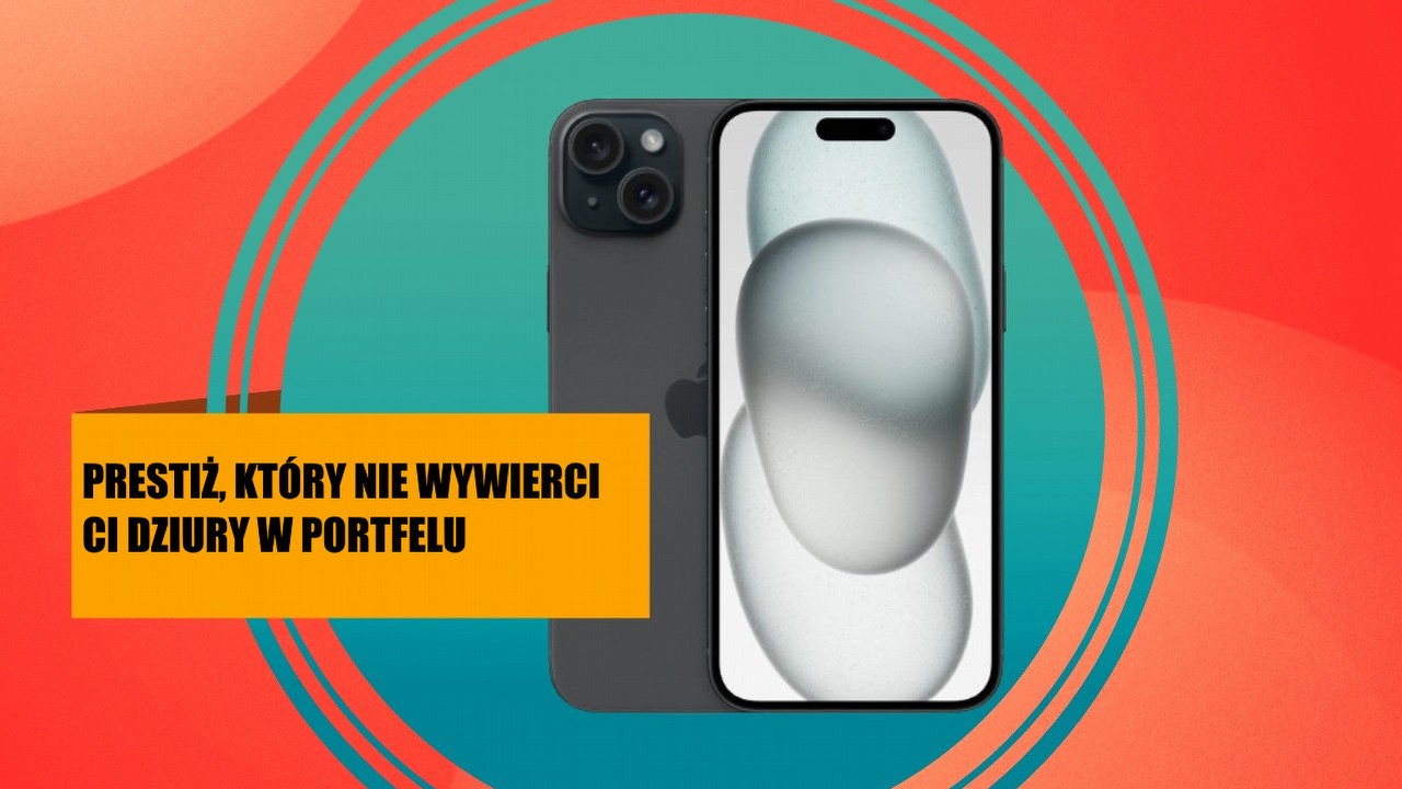 Apple iPhone 15 w tej promocji to przepis na murowany hit. Ten smartfon jeszcze nigdy nie był tak tani, źródło grafiki: Apple.