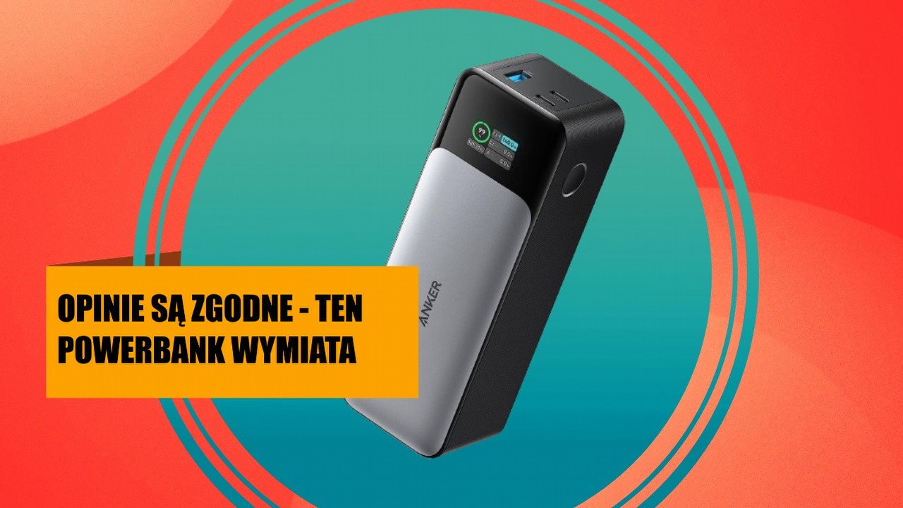 Potężny powerbank Anker 737 w promocji, która zapiera dech w piersi. 140 W sprawi, że Twoja Motorola będzie naładowana w mgnieniu oka, źródło grafiki: Anker.