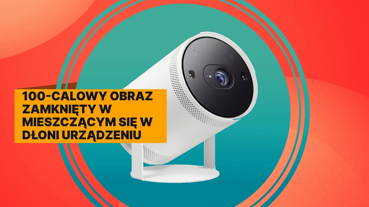 Widząc tę cenę, nie dziwię się, że projektor Samsung The Freestyle jest hitem wśród Polaków. Gdy go wypróbujesz, to już nie spojrzysz na zwykły telewizor, źródło grafiki: Samsung.