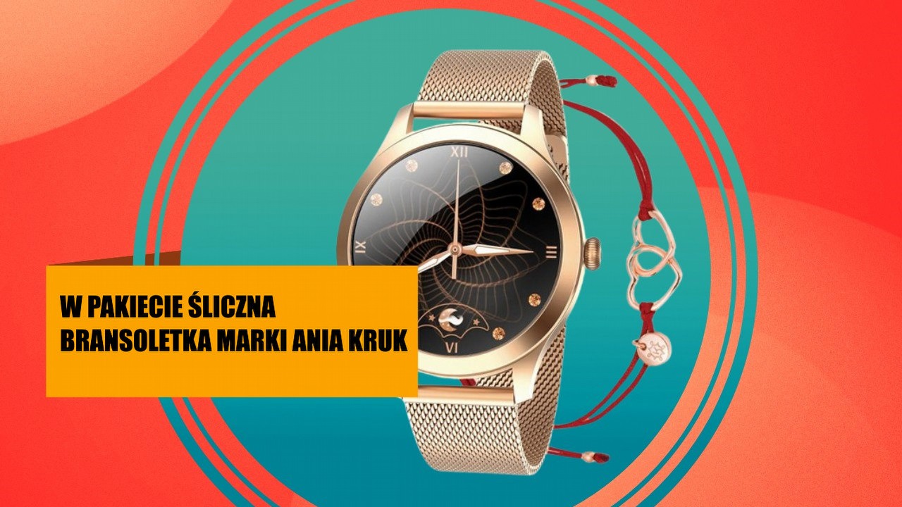 Nie znajdziesz lepszego prezentu na Dzień Matki. Ten tani smartwatch to prawdziwy hit wśród użytkowniczek, źródło grafiki: Maxcom.