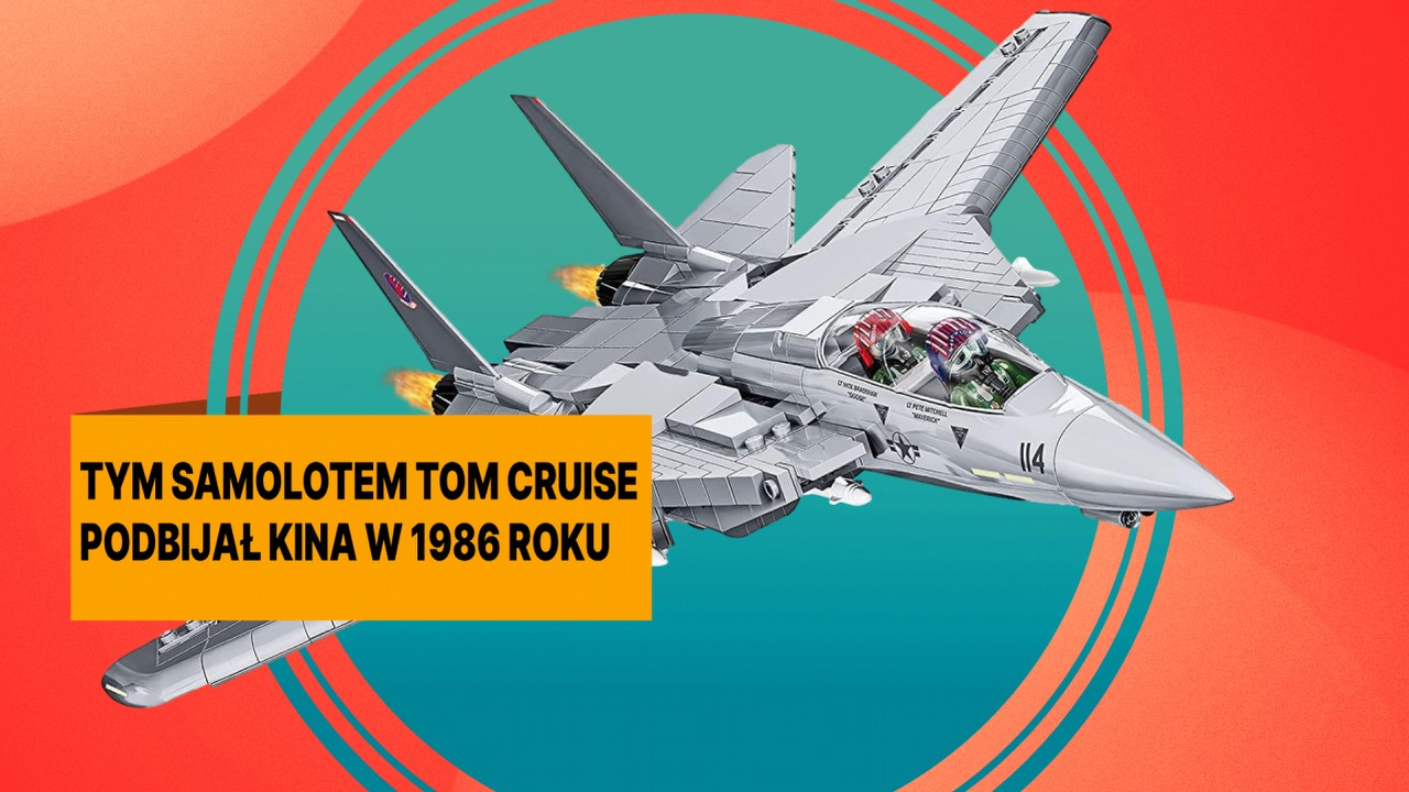 Na widok tego zestawu mam ochotę zrobić sobie Dzień Dziecka. F-14A Tomcat z filmu Top Gun to tajna broń Cobi w walce z LEGO, źródło grafiki: Cobi; materiały promocyjne.