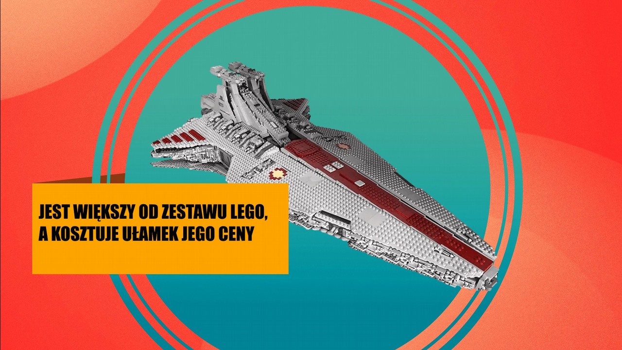 To już nie jest równa walka. Ten liczący blisko 7000 elementów Star Destroyer po prostu miażdży LEGO Star Wars, źródło grafiki: Mould King.