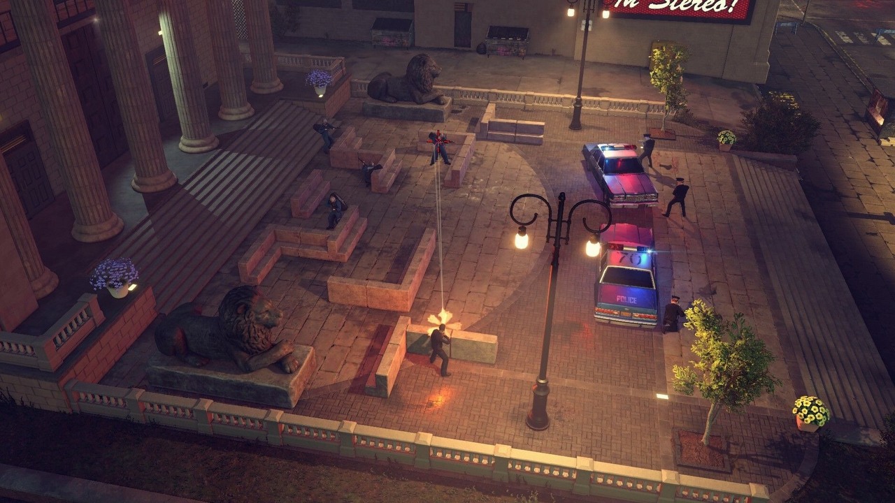Policyjny sandbox w stylu neon-noir umili oczekiwanie na GTA 6. Jest data premiery i bogaty gameplay z The Precinct, źródło grafiki: Fallen Tree Games.