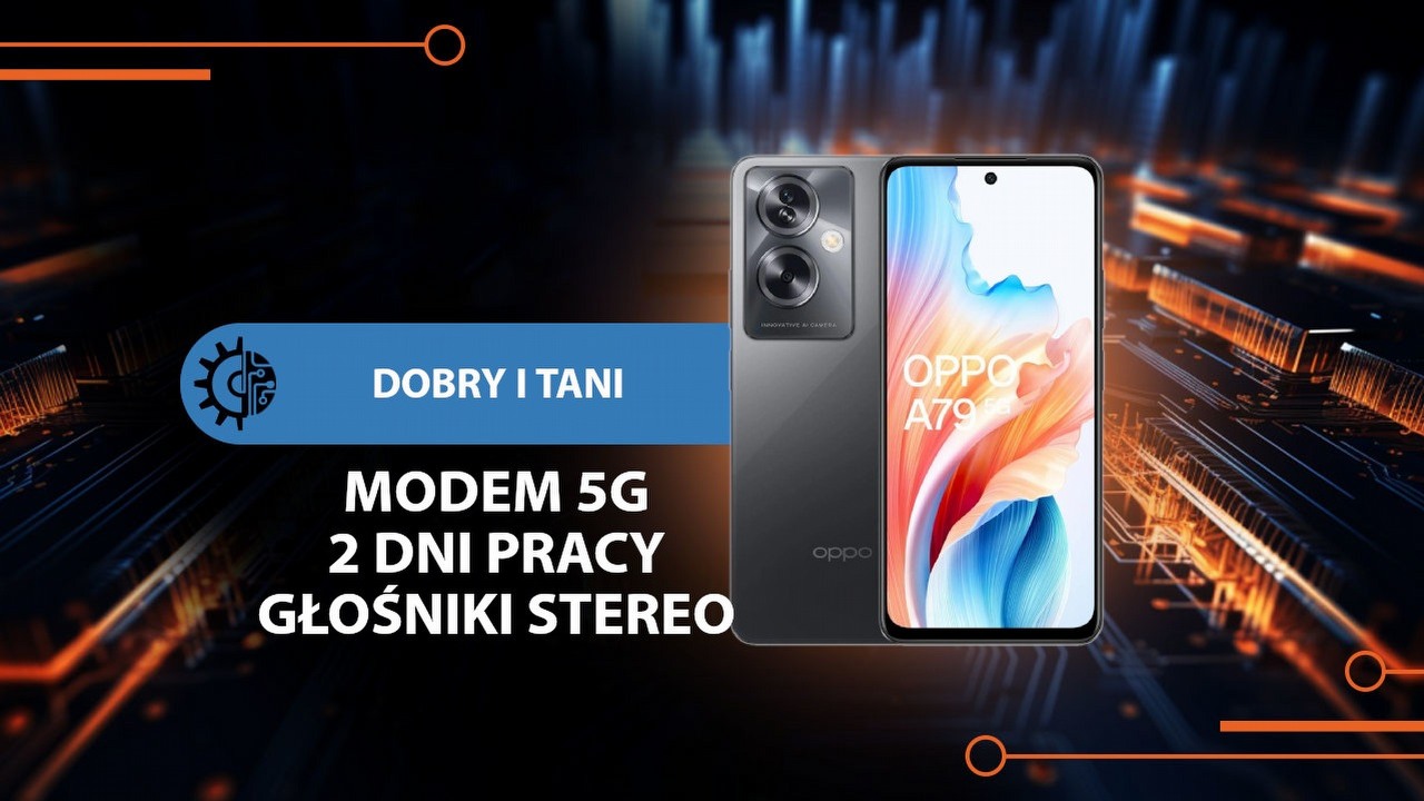 Kompletny i tani telefon z zaskakująco dobrymi głośnikami stereo, solidnym aparatem i wydajną baterią.