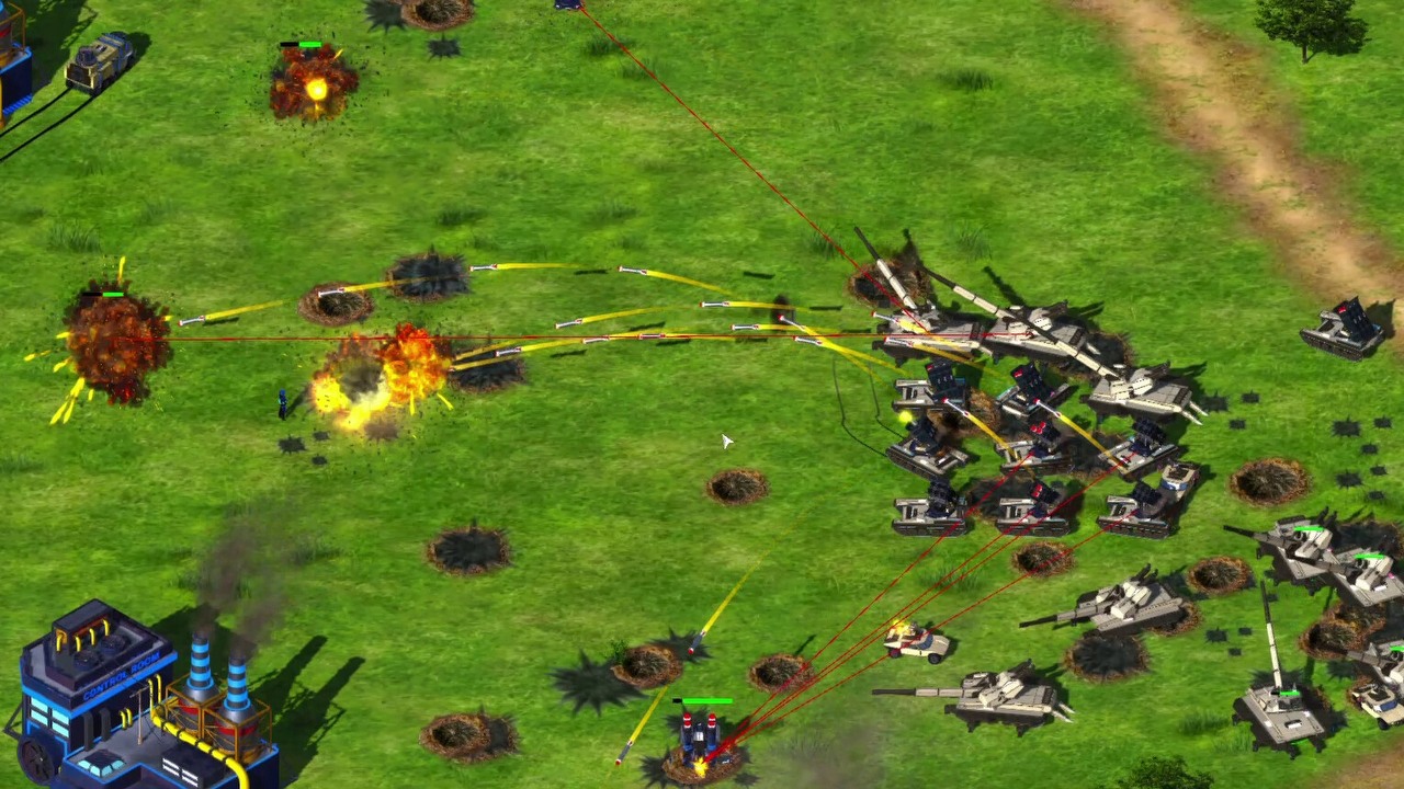 Duch Command and Conquer jest silny w tej strategii, zwłaszcza Red Alert 2 i Tiberian Sun. RTS Tactical Warfare sprawdzisz za darmo na Steam, źródło grafiki: Mizrab..