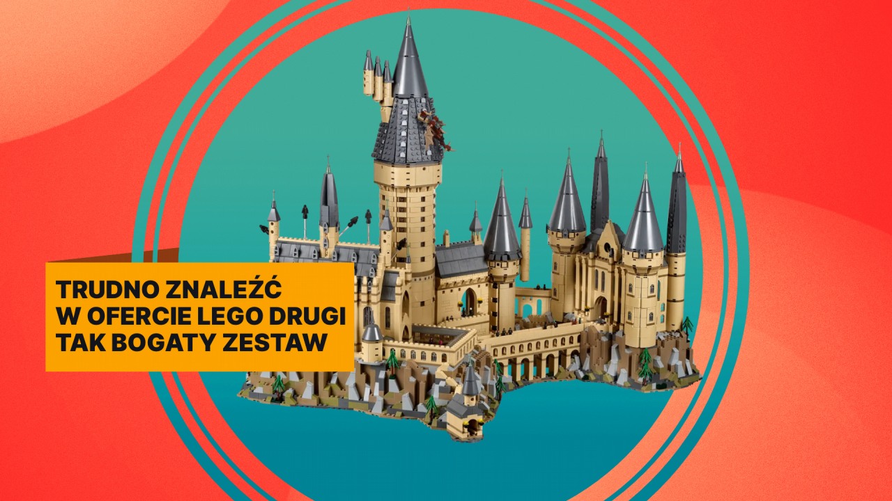 Jeden z największych modeli LEGO dostępny jest w cenie, której nawet Harry Potter by nie wyczarował. Liczący ponad 6000 elementów zestaw Zamek Hogwart to spełnienie marzeń każdego fana kultowej serii, źródło grafiki: Materiały promocyjne, LEGO.pl.