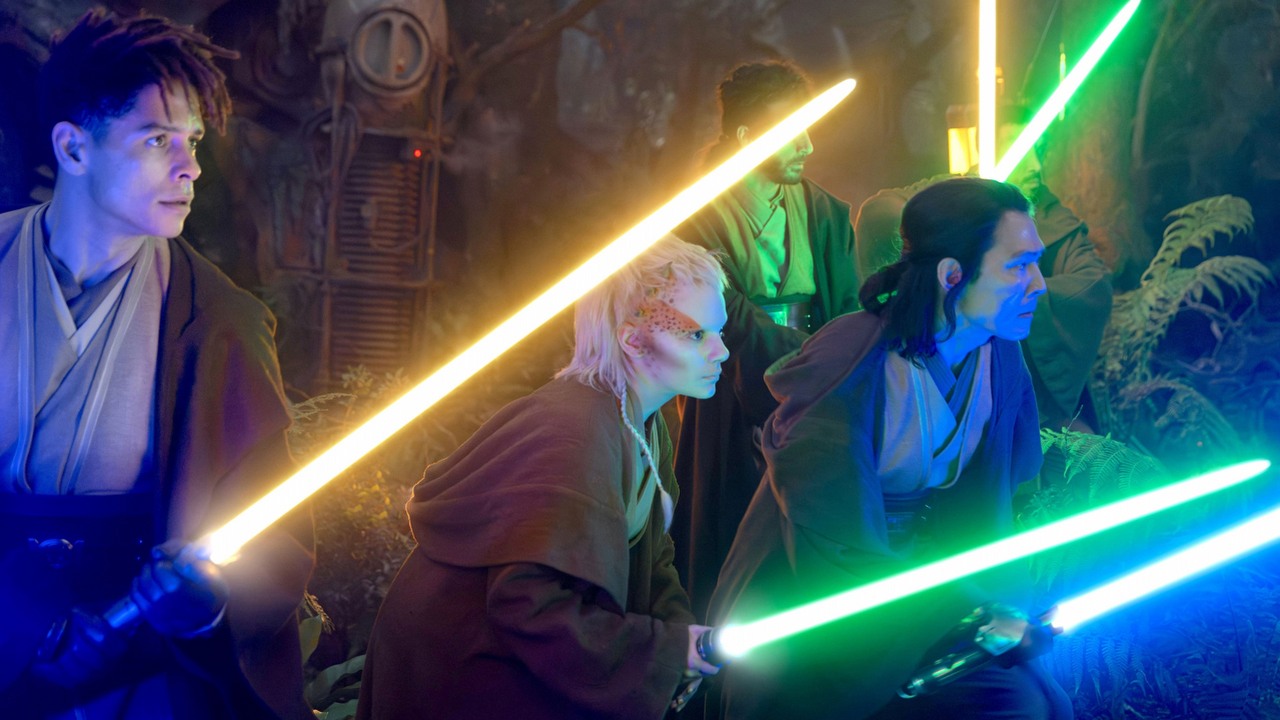 Kiedy rozgrywa się akcja The Acolyte? Nowy serial na osi czasu Star Wars, źródło grafiki: The Acolyte, Leslye Headland, Disney+, 2024.