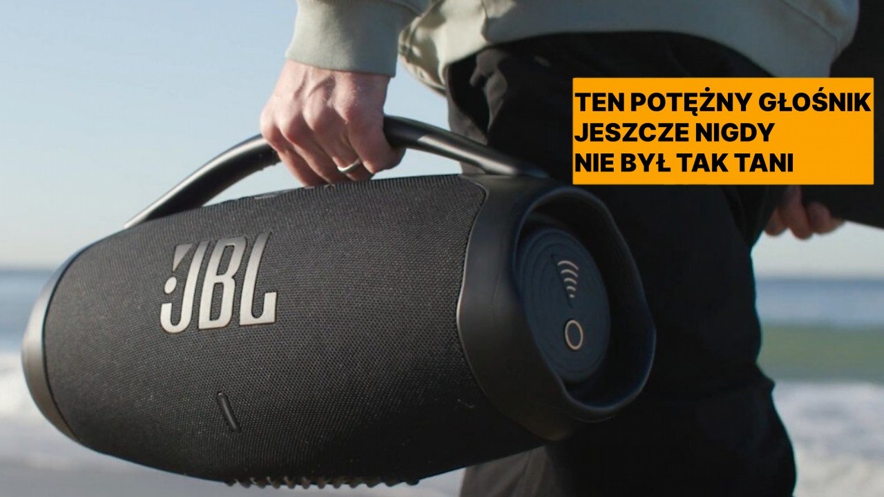 Amazon musi mieć wtyki u obcych, bo ta promocja na głośnik JBL Boombox 3 WiFi jest nieziemska, źródło grafiki: JBL; materiały promocyjne.