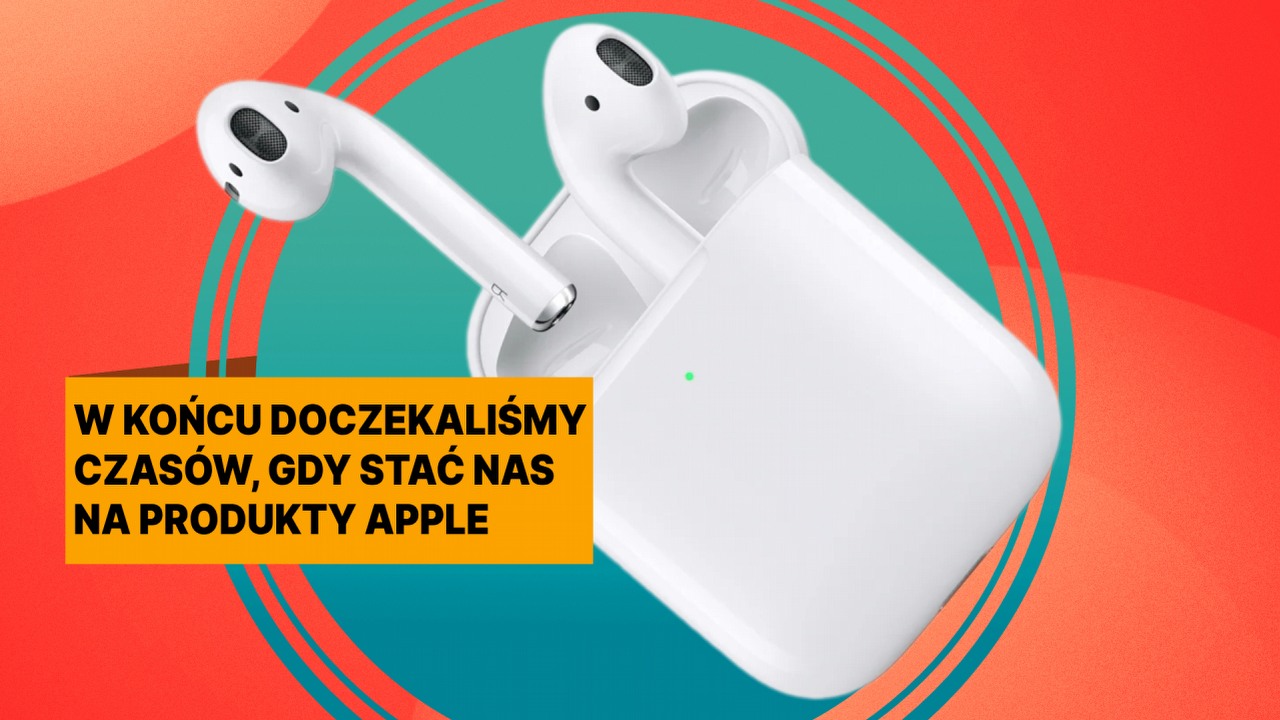 Poszukaj krzesła, bo usiądziesz na widok tej promocji. Słuchawki Apple AirPods dawno nie były tak tanie, źródło grafiki: Apple.