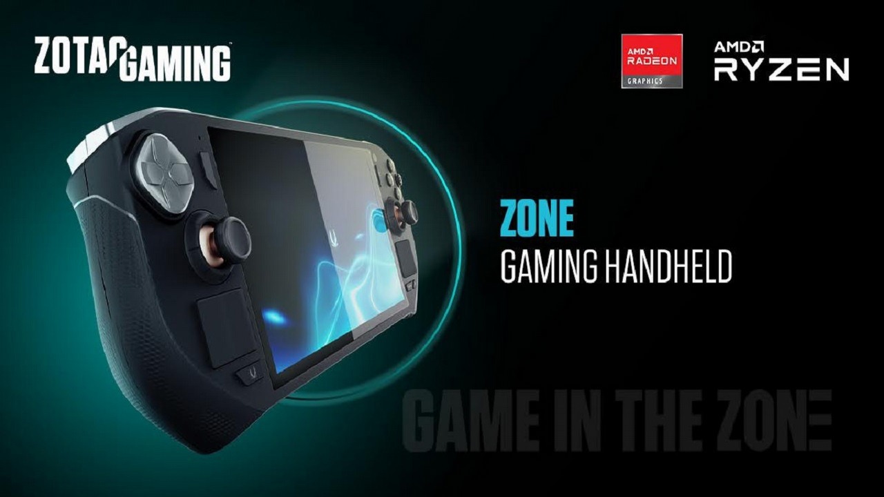 Zotac Zone czerpie inspiracje ze Steam Decka; firma oficjalnie przedstawia nowego handhelda, źródło grafiki: Zotac..