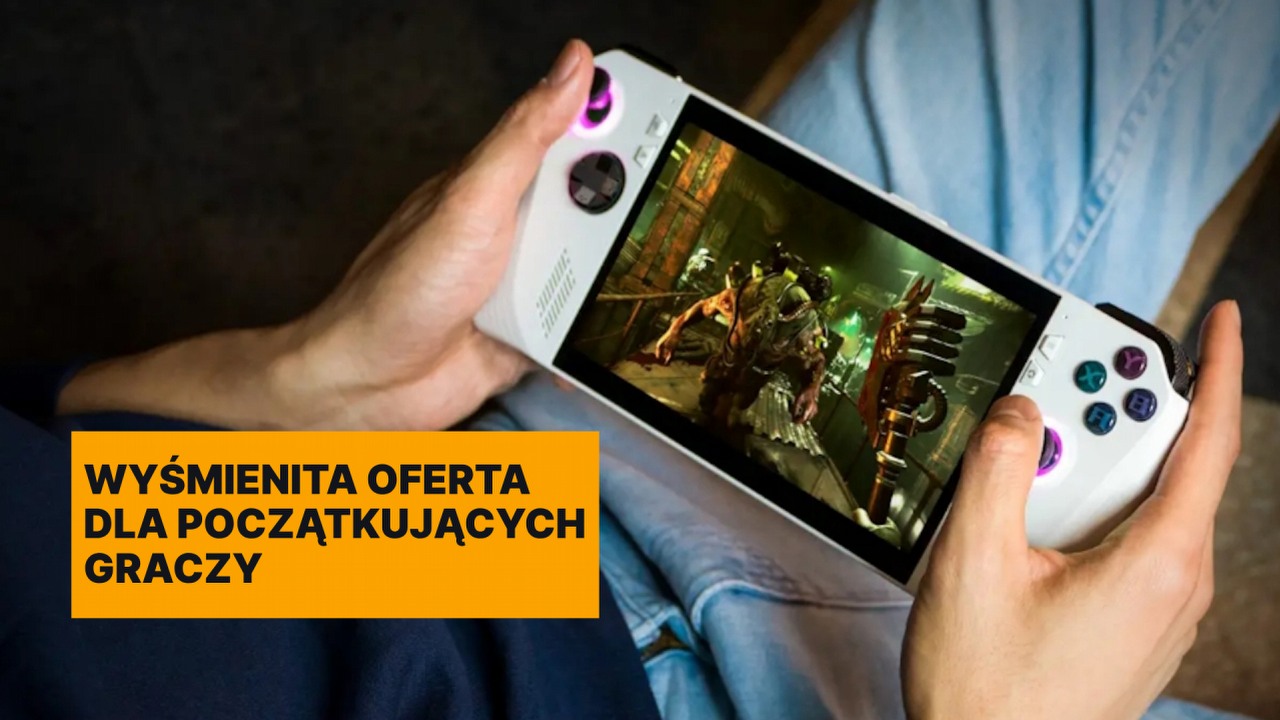Asus Rog Ally jeszcze nie był tak tani. W tej promocji przenośny komputer wyposażony w Windows 11 stawia pod znakiem zapytania słuszność kupna Steam Decka, źródło grafiki: ASUS.