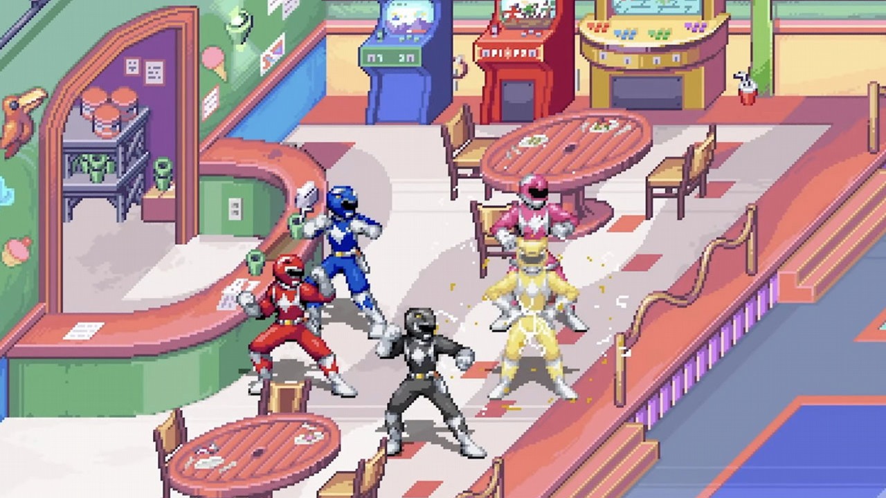 Nostalgiczna przejażdżka z Power Rangers na zwiastunie nowej retro gry, źródło grafiki: Digital Eclipse..