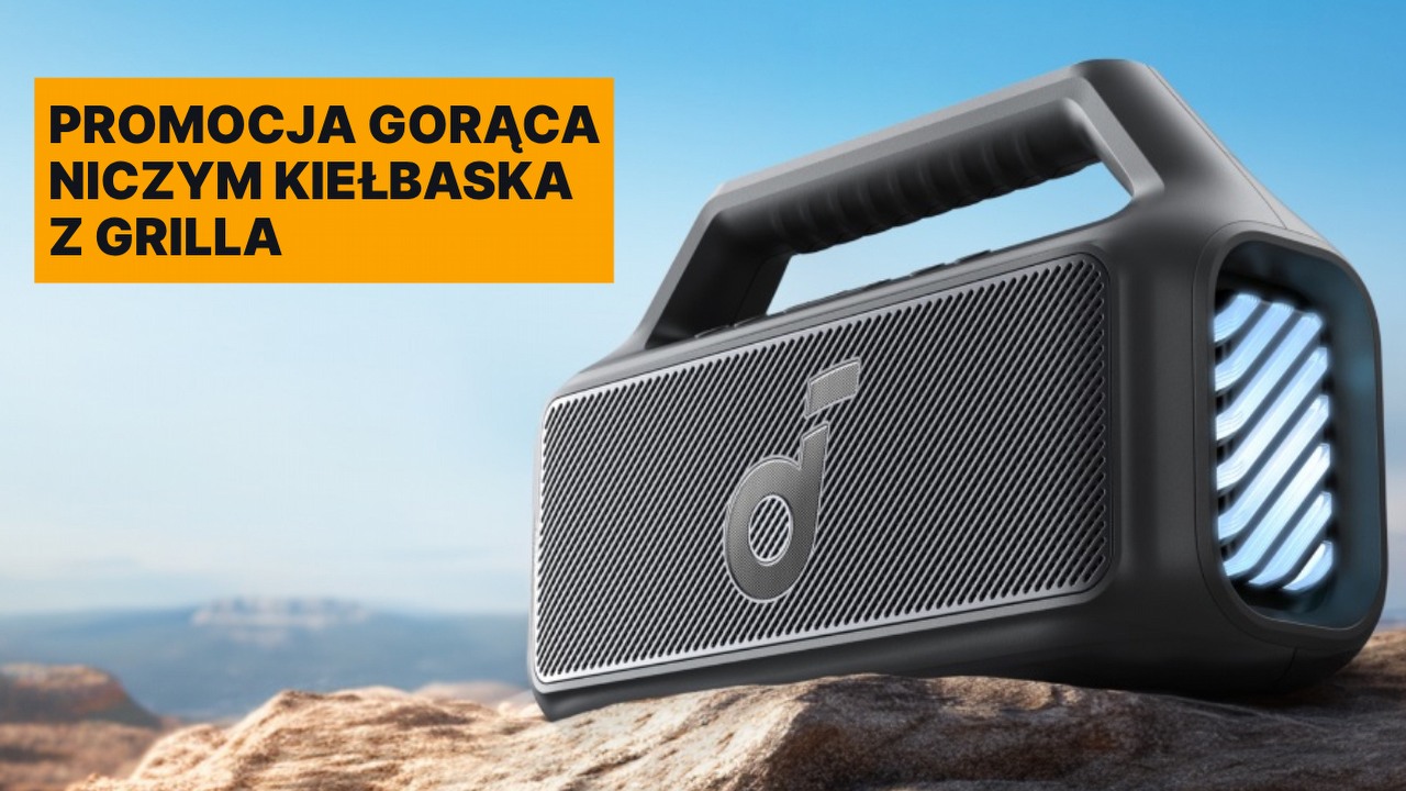 Amazon obniżył cenę tego 80-watowego głośnika do niespotykanego dotąd poziomu. Soundcore Motion Boom 2 to kiler, przed którym powinien pokłonić się nawet JBL Xtreme 4, źródło grafiki: Anker.