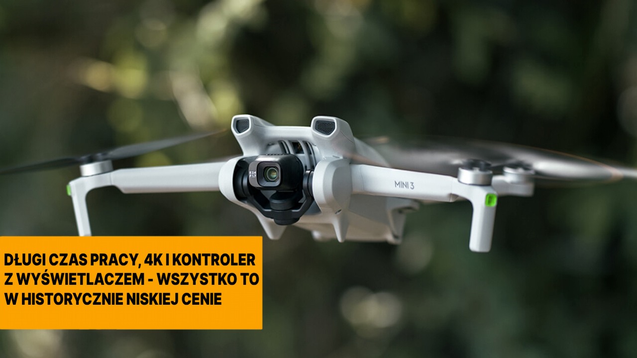 Ta promocja przejdzie do historii. Amazon obniżył cenę drona DJI Mini 3 Fly More Combo do niespotykanego dotąd poziomu, źródło grafiki: DJI..