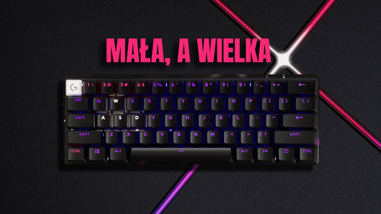 To jedna z lepszych klawiatur, jakich używałem, ale nawet ona nie przekonała mnie do modeli 60%. Test Logitech G Pro X 60 Lightspeed Tactile.