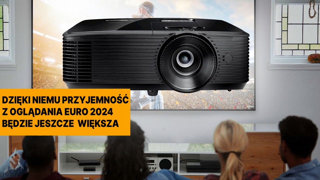 300-calowy ekran w cenie taniego telewizora? Ten popularny projektor to „must have” podczas zbliżających się Mistrzostw Europy w piłce nożnej, źródło grafiki: Optoma.