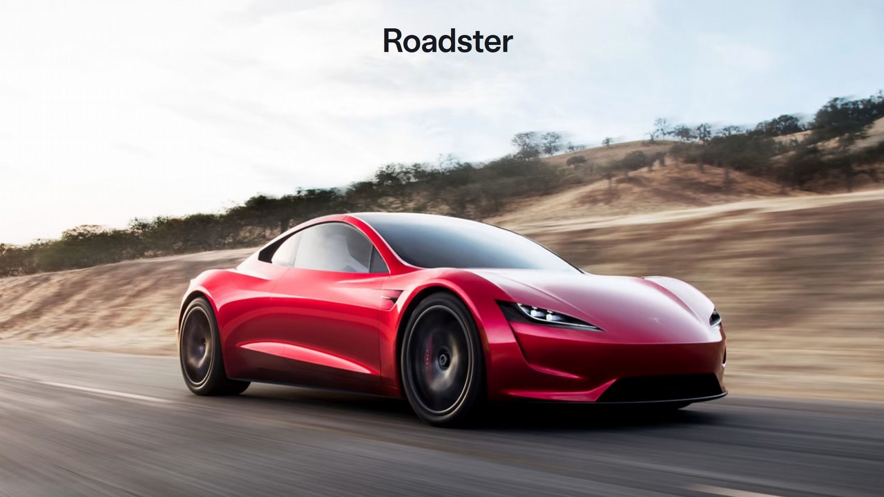 Tesla Roadster będzie latać, tak przynajmniej twierdzi Elon Musk, źródło grafiki: Tesla.