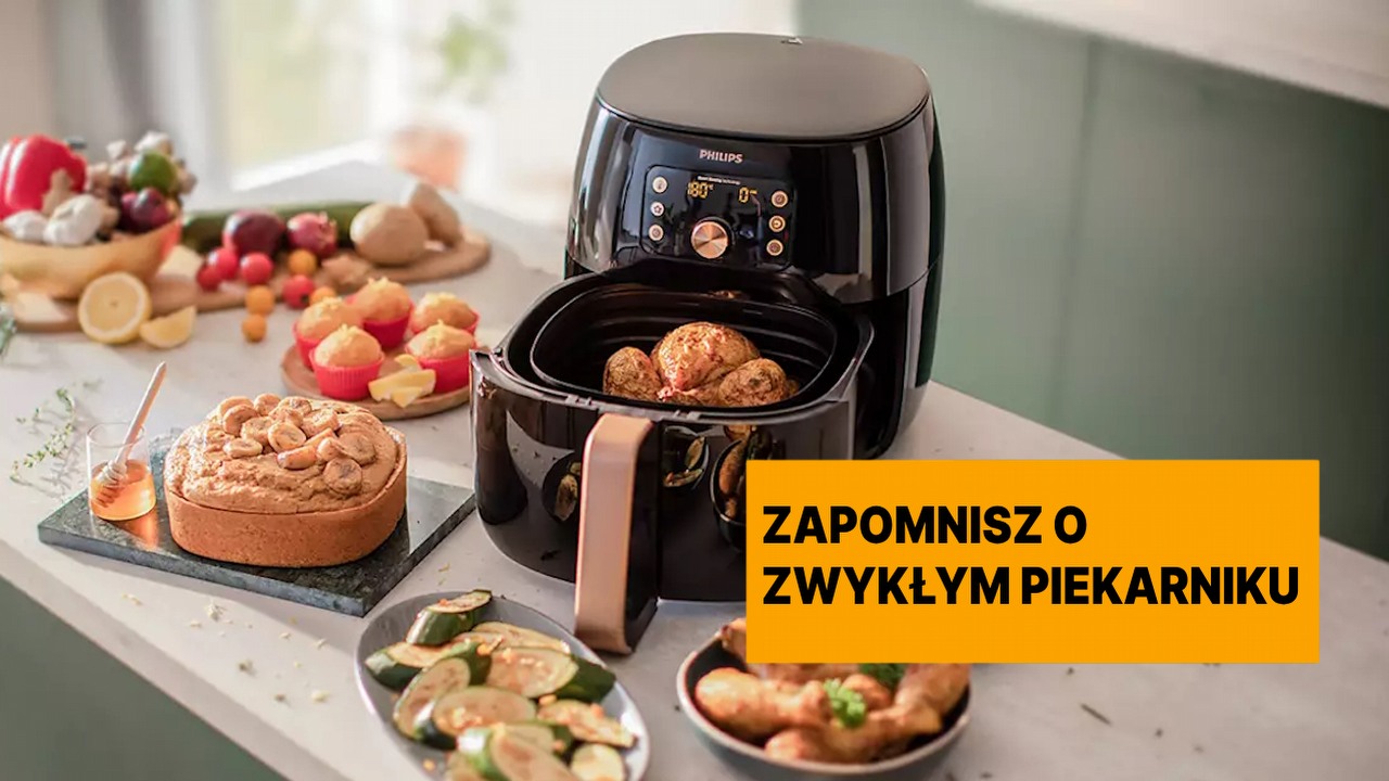 Tefal, Zelmer i Xiaomi nie mają z nią szans. Philips Ovi Smart XXL to prawdopodobnie najlepsza frytownica na rynku. Dzięki tej promocji wkrótce będzie też najpopularniejszym sprzętem Polaków, źródło grafiki: Philips.