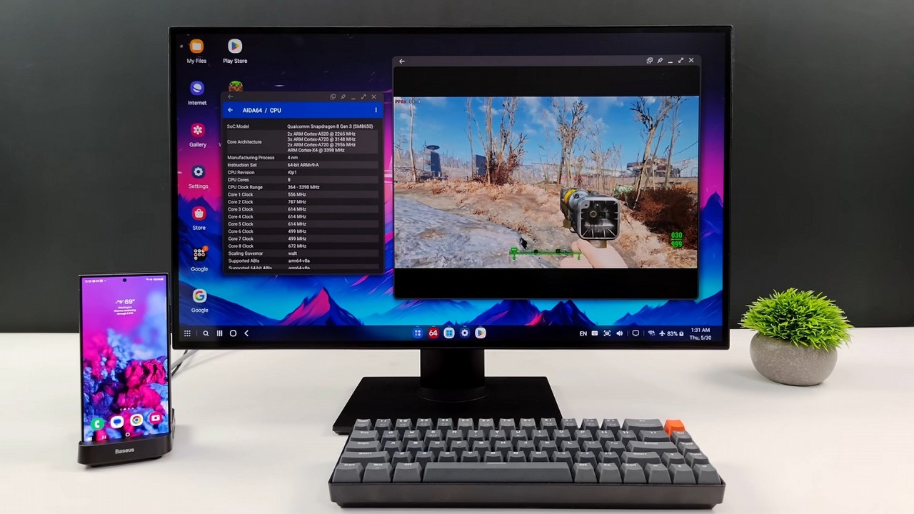 Samsung Galaxy S24 Ultra alternatywą dla gamingowego PC? Test YouTubera pokazał, że ma to sens, źródło grafiki: YouTube/ETA Prime.