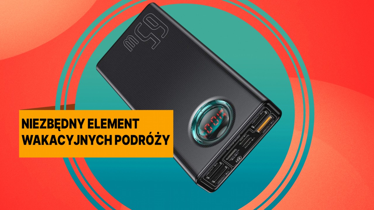 Amazon pozamiatał. Powerbank Baseus o pojemności 26800 mAh i aż 65 W mocy w cenie nieosiągalnej dla polskich elektromarketów. Coś mi mówi, że to będzie hit, źródło grafiki: Baseus.