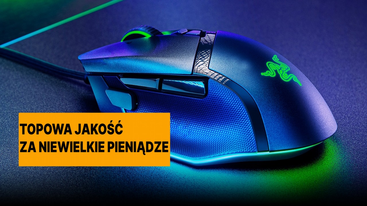 Jedna z najlepszych myszek komputerowych najtaniej w historii. Gdyby nie to, że mój Logitech jeszcze działa, to Razer Basilisk V3 byłby już w drodze do mnie, źródło grafiki: Razer.