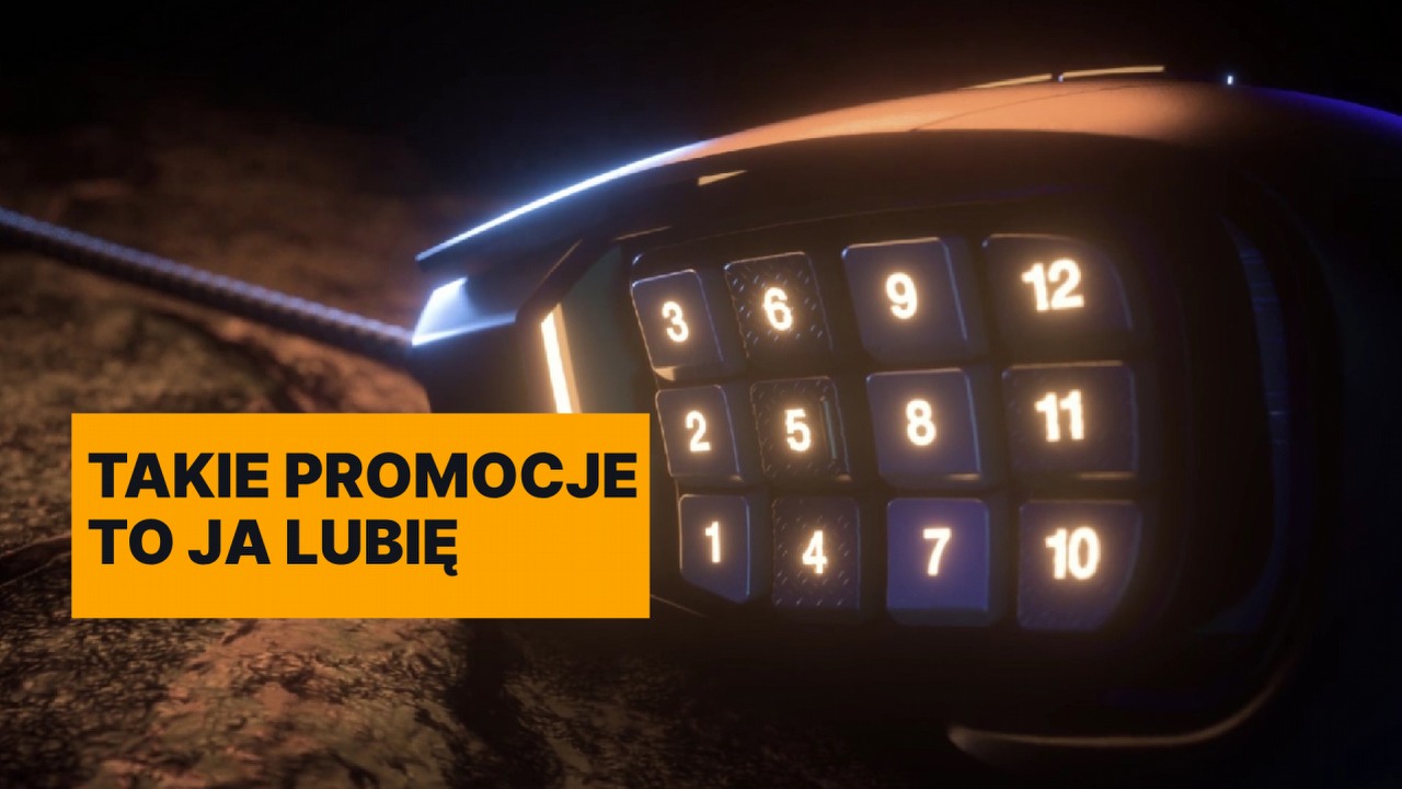 Dawno nie widziałem tak potężnej promocji. Media Markt obniżył cenę jednej z najlepszych myszek gamingowych na rynku do historycznego poziomu. Zgarnij Corsair Scimitar RGB Elite o połowę taniej, źródło grafiki: Corsair.