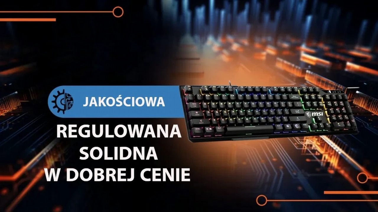 Klawiatura mechaniczna dla fanów battle royale i FPS-ów. MSI Vigor GK41 oferuje nie tylko wysoką jakość, ale i atrakcyjną prezencję.