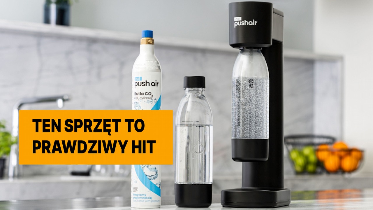 W tej cenie saturator Dafi PushAir powinien skusić każdego Polaka. Zamawiam swój egzemplarz i kończę z ciągłym kupowaniem wody w plastikowych butelkach, źródło grafiki: Dafi.