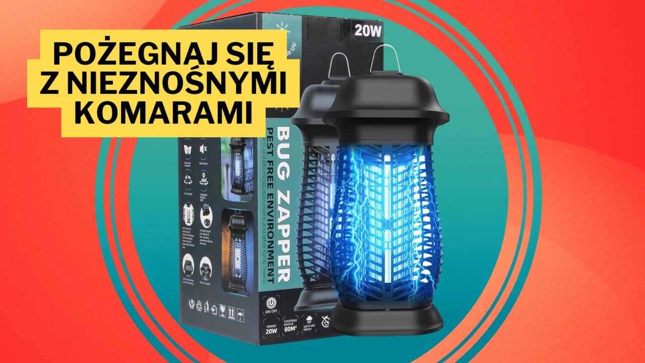 Ta promocja na Amazonie chyba spadła z nieba! Elektryczna pułapka na owady to coś, czego absolutnie potrzebujesz w trakcie wakacji. Dzięki niej komary nie zakłócą Twojego spotkania ze znajomymi czy nocnej gry na komputerze, źródło grafiki: Amazon.