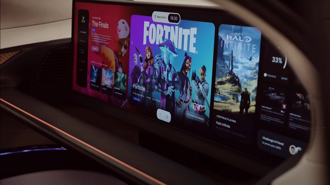 Xbox będzie dostępny w samochodach osobowych? Krótkie wideo zdradza, że Microsoft przygotował nawet dedykowane menu, źródło grafiki: YouTube/Top Gear.