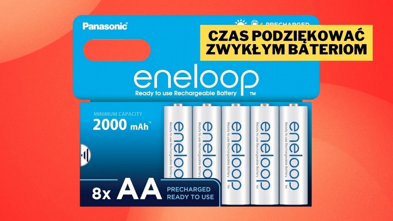 W tej cenie to murowany hit na Amazonie. Akumulatorki Panasonic eneloop o pojemności 2000 mAh sprawią, że przestaniesz kupować zwykłe baterie, źródło grafiki: Panasonic; materiały promocyjne.
