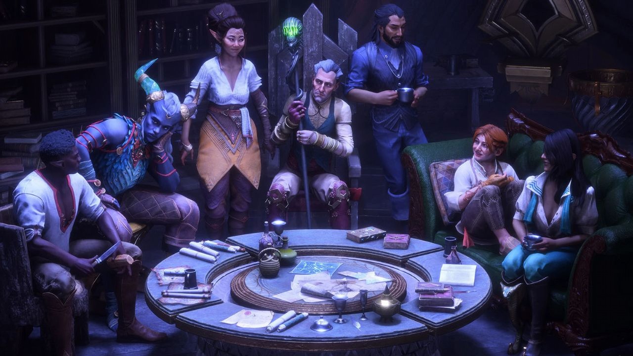 Poszukiwacze skarbów, a może grupa wandali? W Dragon Age: The Veilguard otrzymamy pełną swobodę, jeśli chodzi o wygląd drużyny, źródło grafiki: BioWare.