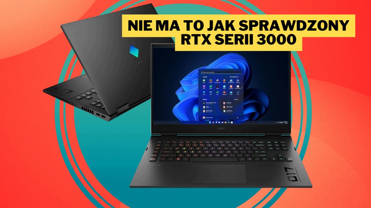 Ten laptop to biały kruk, a szkoda, bo jest fantastyczny. HP Omen z kartą NVIDIA RTX 3070 Ti to sprzęt, który warto kupić, zwłaszcza w tej promocji Media Markt, źródło grafiki: HP.