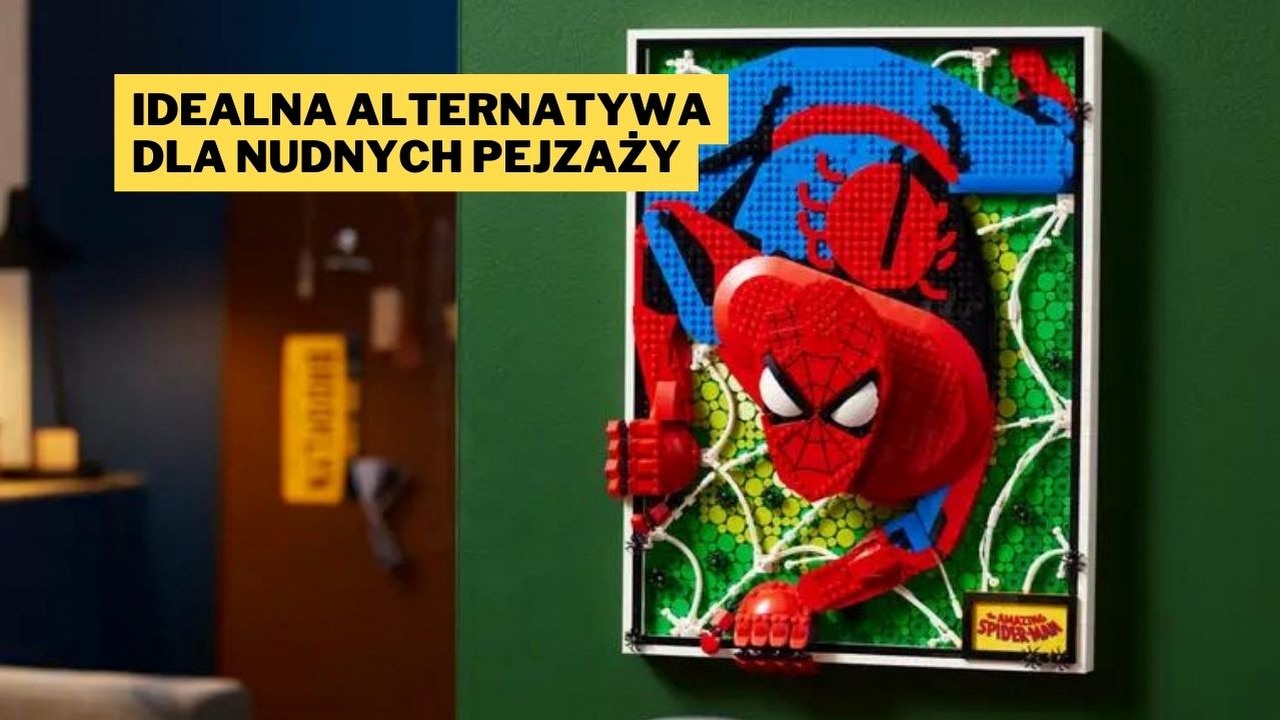 Pajączek, którego nikt się nie boi, jak żywy! LEGO Art Niesamowity Spider-Man składa hołd najsłynniejszemu ścianołazowi w historii popkultury, źródło grafiki: Materiały promocyjne, LEGO.pl.