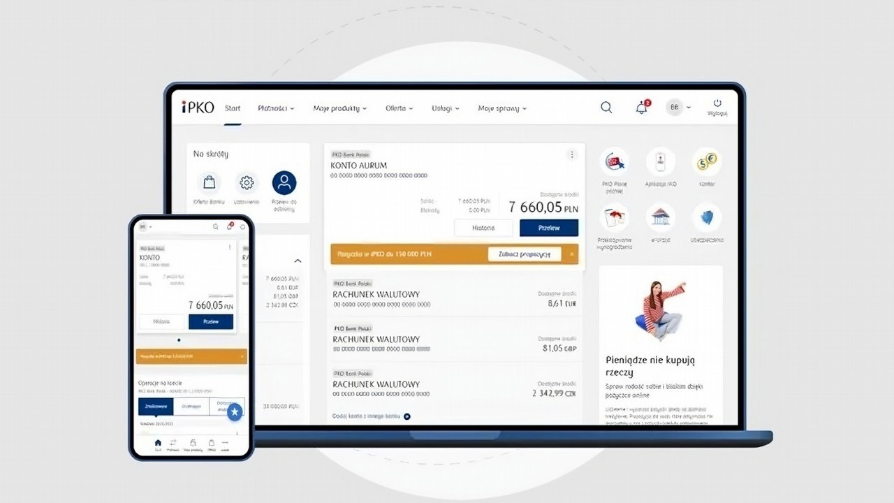 iPKO.pl - logowanie. Opisujemy krok po kroku cały proces, źródło grafiki: PKO Bank Polski.