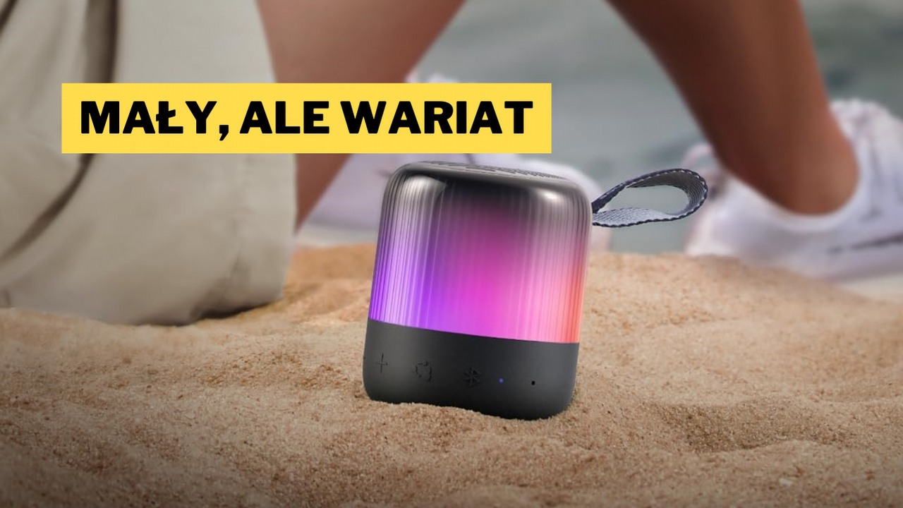 12 godzin działania, świetny dźwięk i wodoodporność - bajerancki głośnik Soundcore Glow Mini udowadnia, że rozmiar nie ma znaczenia. W tej promocji biorę w ciemno, źródło grafiki: Soundcore.