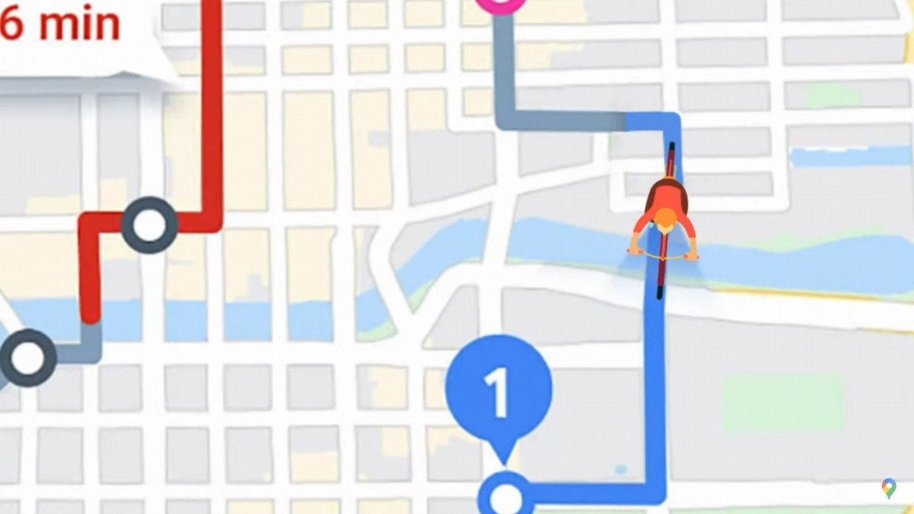 Mapy Google na iOS oficjalnie dostały nowe ważne funkcje. Ponad pięć lat po wprowadzeniu ich na Androida, źródło grafiki: YouTube.