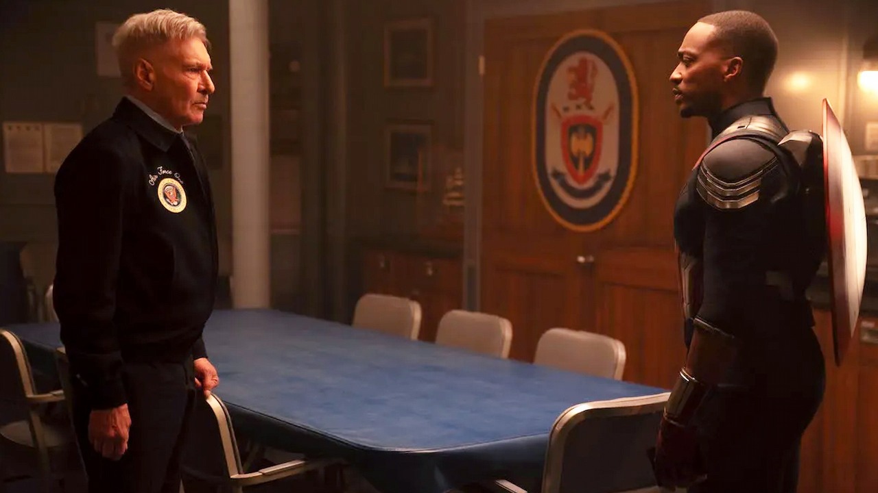 Kapitan Ameryka: Nowy wspaniały świat na pierwszym zwiastunie. Anthony Mackie będzie musiał zmierzyć się z Red Hulkiem, źródło grafiki: Kapitan Ameryka: Nowy wspaniały świat, Julius Onah, Marvel Studios, 2025.