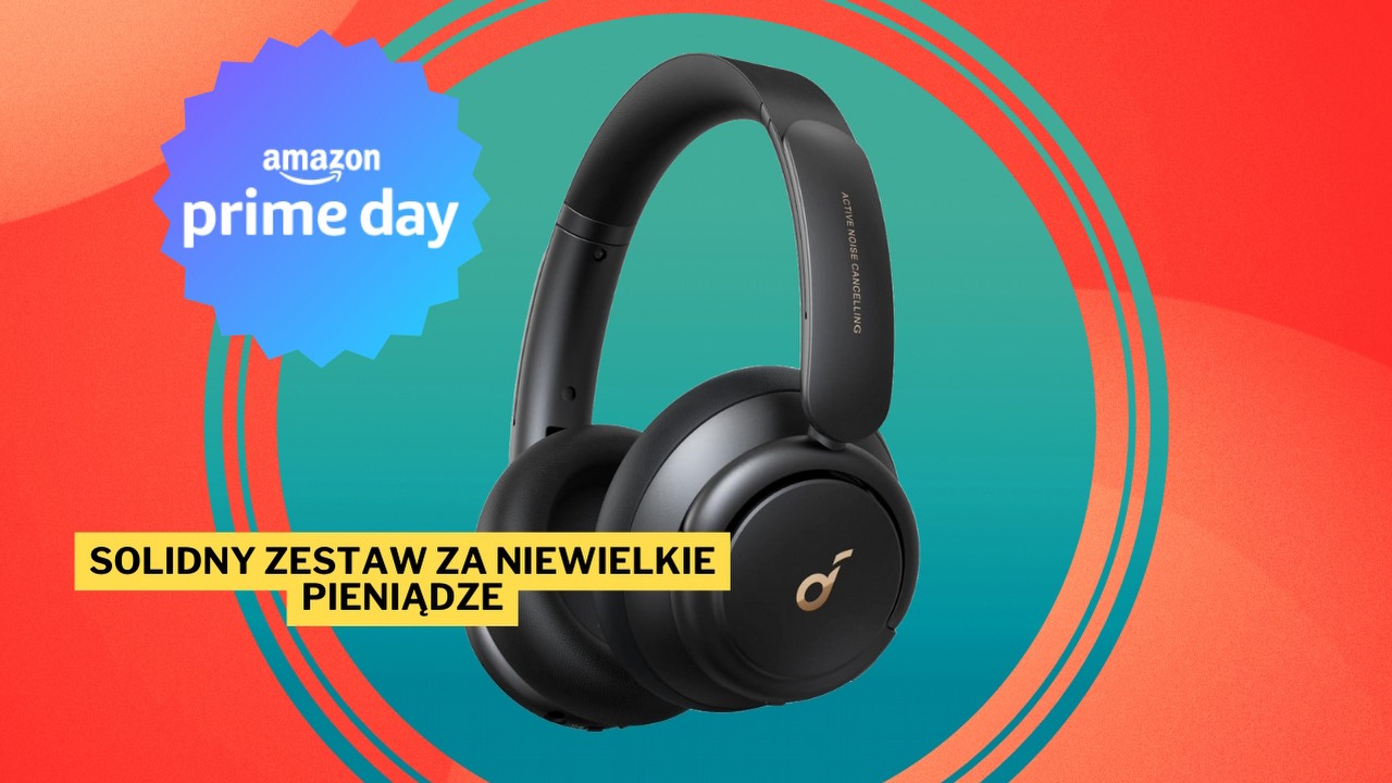 Za takie promocje kocham Amazon Prime Day. Hitowe słuchawki Anker Soundcore Q30 z ANC i potężną baterią tanio jak nigdy. JBL i Sony nie mają podejścia do takiej oferty, źródło grafiki: Anker.