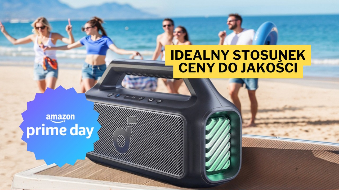 Uwielbiany 80-watowy głośnik w potężnej promocji z okazji Amazon Prime Day. W tej cenie trudno znaleźć lepszy sprzęt od SoundCore Boom 2, źródło grafiki: Anker.