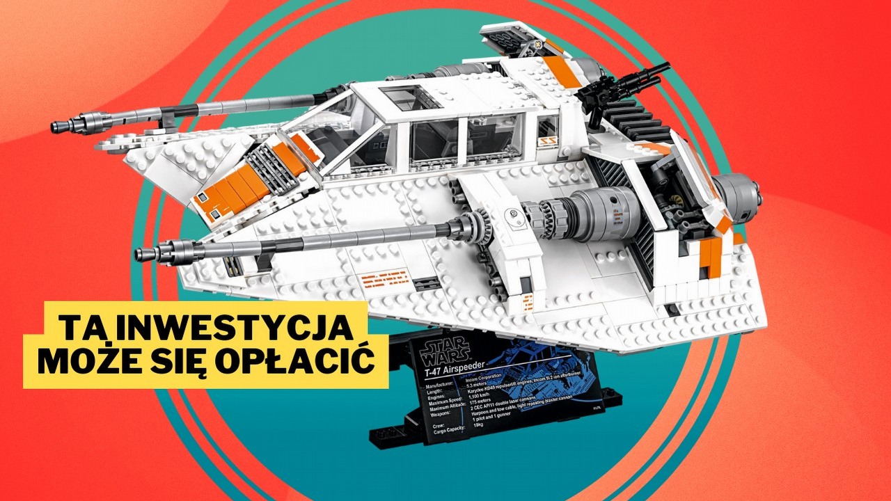 Jeden z rzadszych zestawów LEGO jest do zdobycia w okazyjnej cenie. Śnieżny śmigacz Star Wars za kilka lat może być wart wielokrotność tej kwoty, źródło grafiki: LEGO; materiały promocyjne.