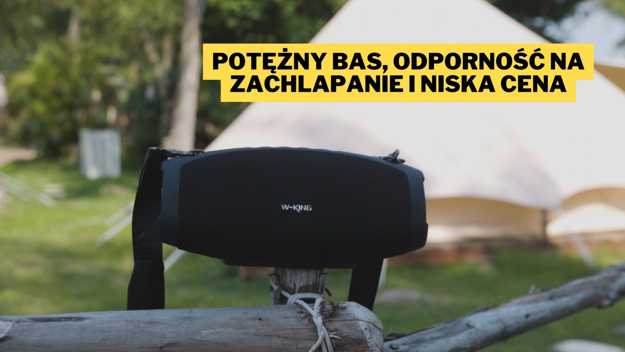 Takie promocje to rzadkość, nic zatem dziwnego, że ten produkt rozchodzi się jak ciepłe bułeczki. 70-watowy głośnik W-KING to model, który może poskromić JBL i Ankera, źródło grafiki: W-KING.
