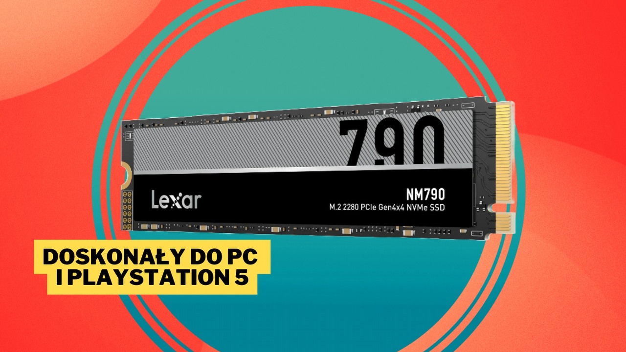 Aż się serce raduje, gdy widzę jeden z najlepszych dysków SSD na rynku w takiej cenie. Lexar NM790 o pojemności 2 TB może śmiało konkurować z Samsungiem, źródło grafiki: Lexar.